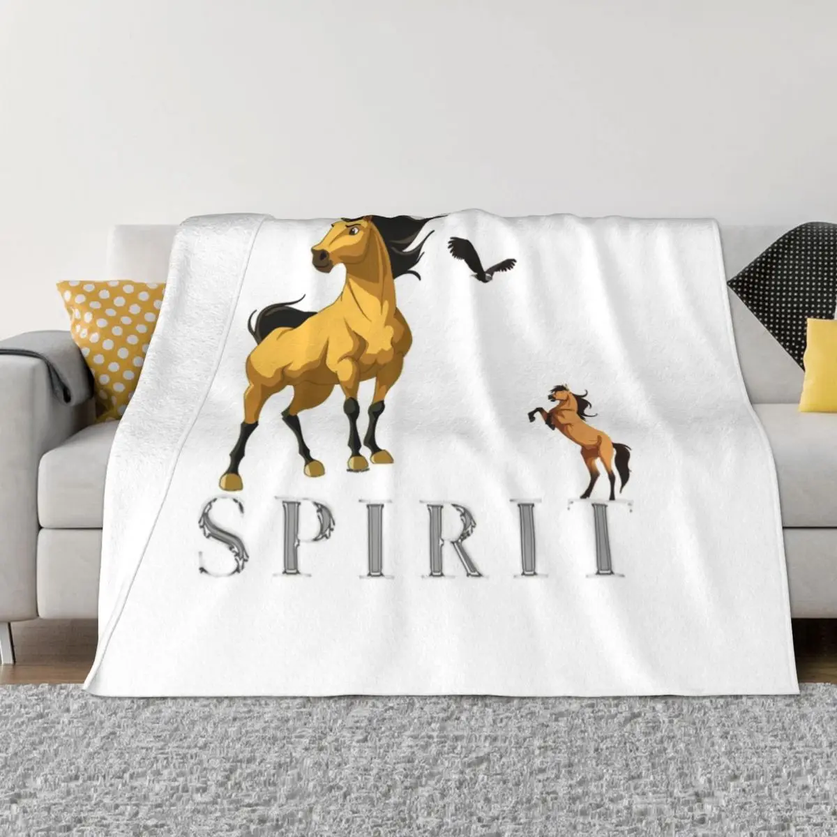 Spirit Stallion Of The Cimarron Classic Throw Coperta Halloween Cute Plaid Coperte Regalo Personalizzate