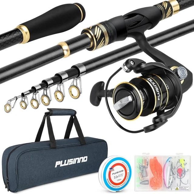 Gifts for Men Women Fishing Pole, Fishing Rod and Reel Combo