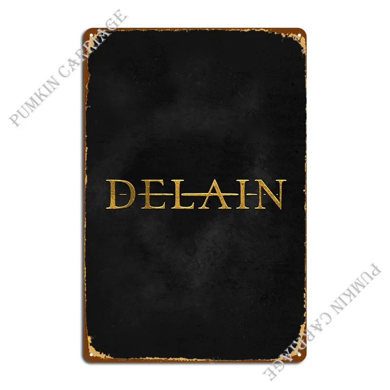 

Delain Dutch Metal Band Metal Sign Club Bar Printing Custom Club Tin Sign Poster