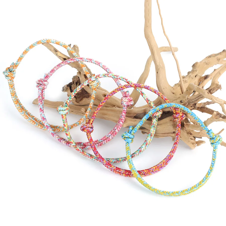 Handmade Ethnic Cord Chain Bracelet for Women