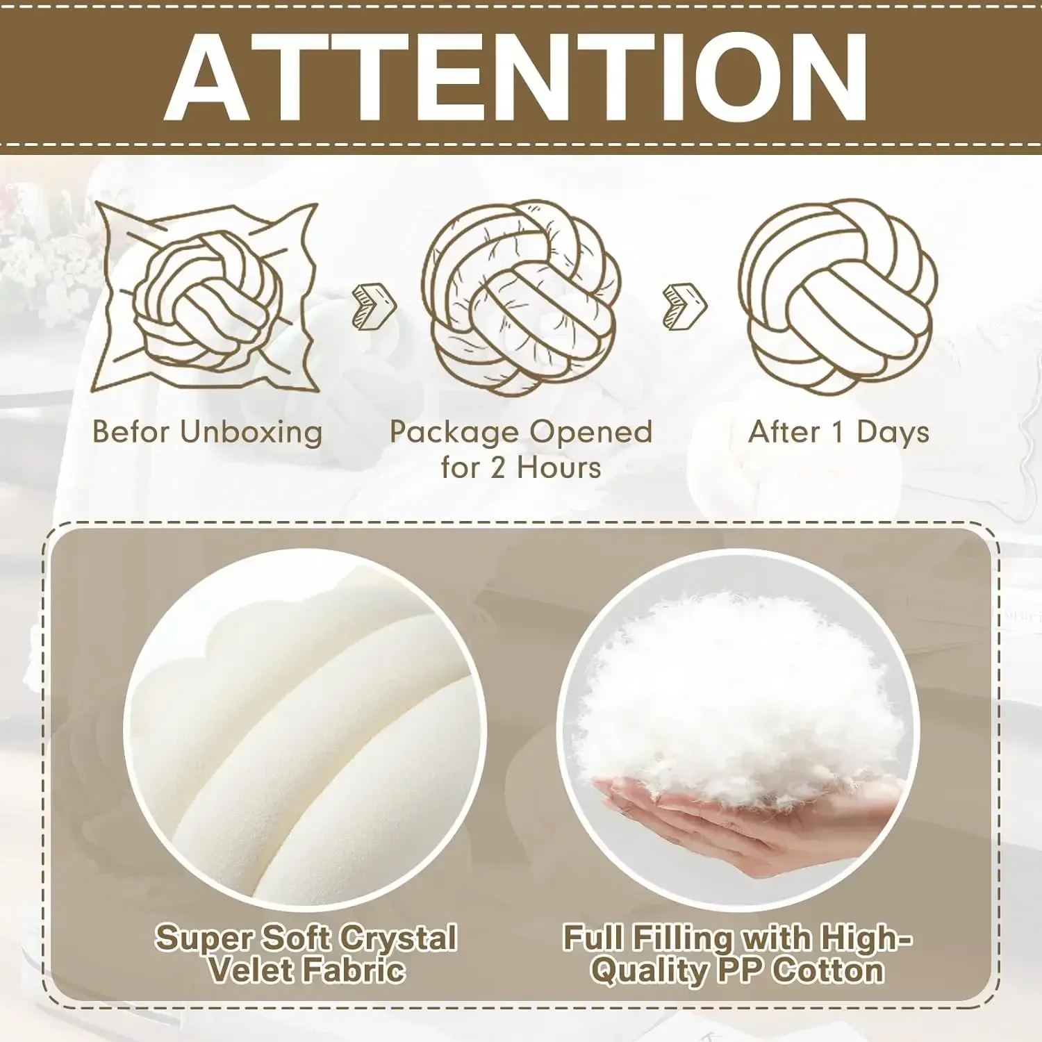 Throw Plush Floor Pillow Lumbar Aesthetic Cushion for Home Room Sofa Car Office Decor Knot Ball Pillow Round Decorative Pillow 6