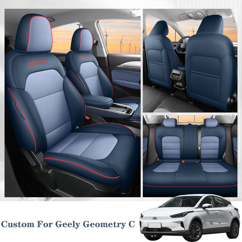 

Custom Luxury Car Seat Cover For Geely Geometry C Nappa Breathable High Quality Man Waterproof Woman Auto Interior Accessory