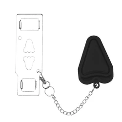 Portable Door Security Lock for Enhanced Travel Safety (Black)