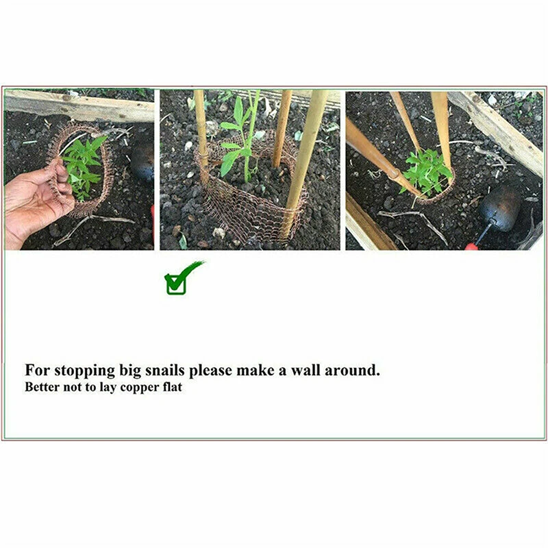 Description Picture 4 of item3/6M Copper Mesh Knitted Woven Filter Soffit Mesh Rat Rodent Slug Snail Control Net Garden Plant Protection Shielding Network