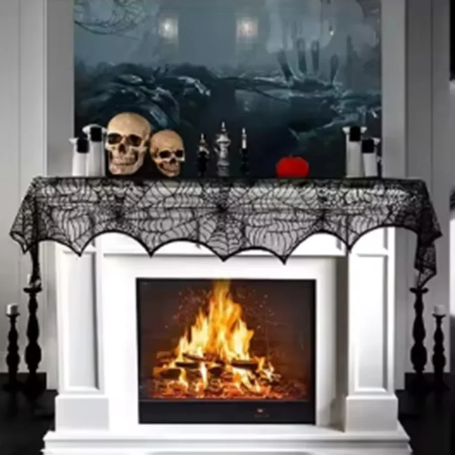Halloween cloth, fireplace table runner, decorative cloth