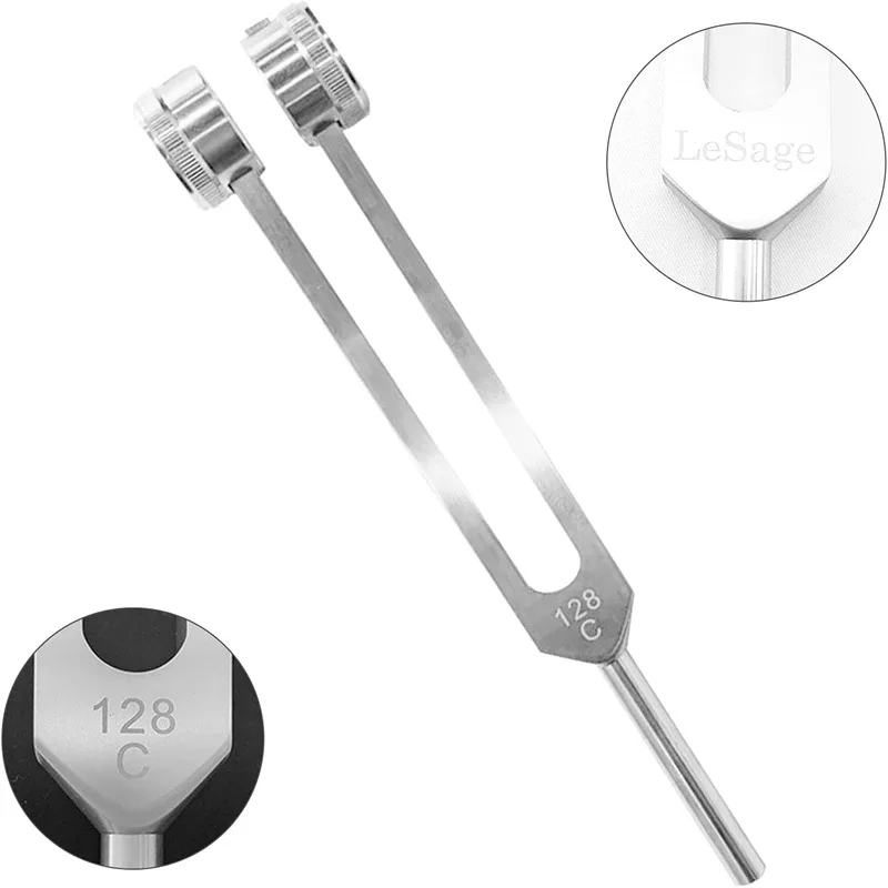 Miwayer 128 Hz Stimmgabel-Set Gewichtete Bio-Akustik-Stimmgabel zur Chakra-Heilung, Klangtherapie, Stressabbau – Detail 4