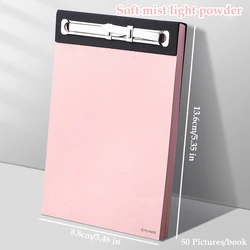 Compact Plande Notebook with 75 Tearable Sheets - Ideal for Student Memos and Personal Notes (Light pink)