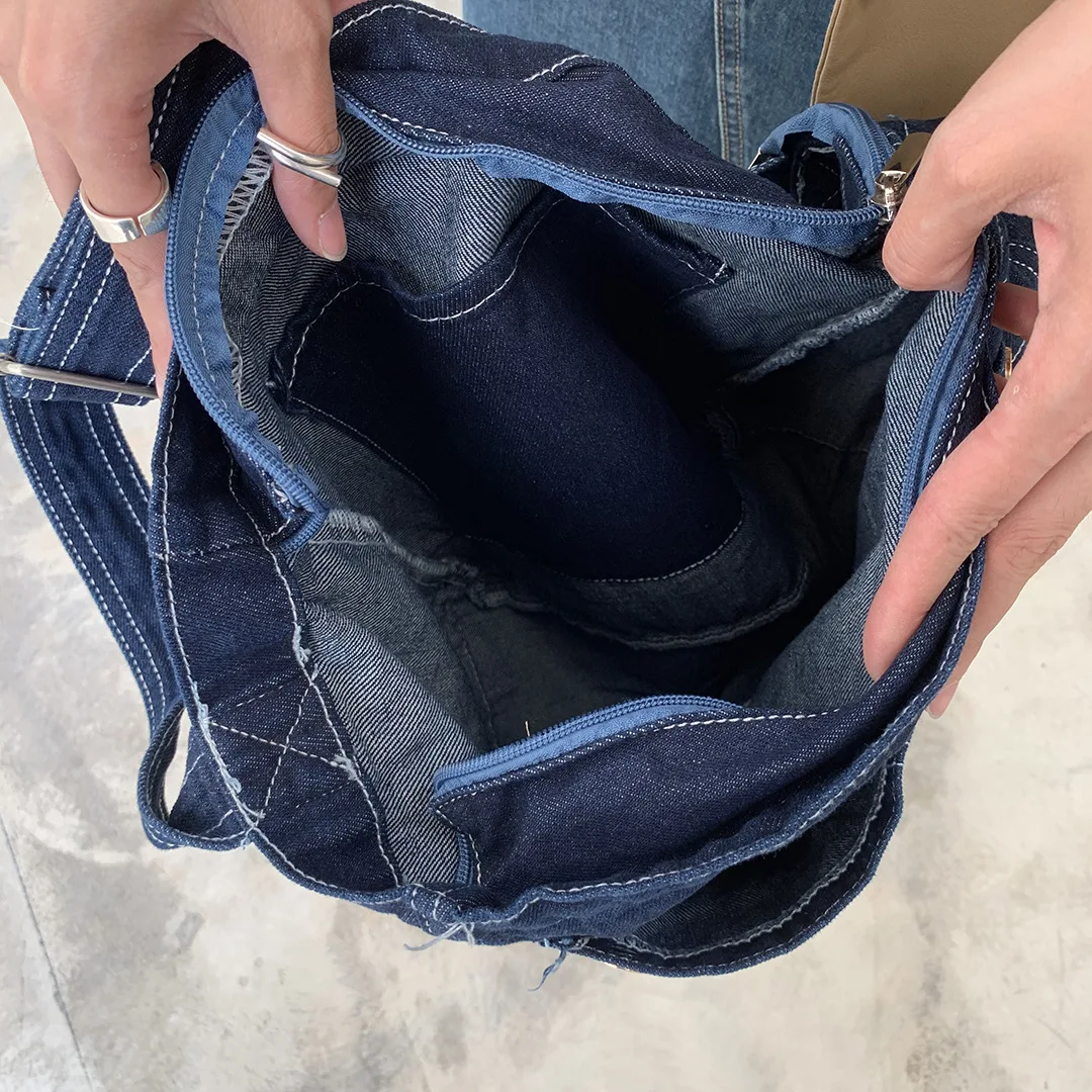 Luxury designer jeans bags women denim chain crossbody bags for women women's handbags shoulder messenger female