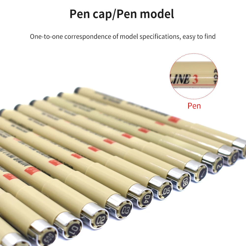 Waterproof Hand-Drawn Sketch Pen Micron Liners Needle Pen Fineliner Drawing Liner Art Micron Marker art marker pens sketching markers art markers pen marker marker pen marker pens markers pen micro pens
