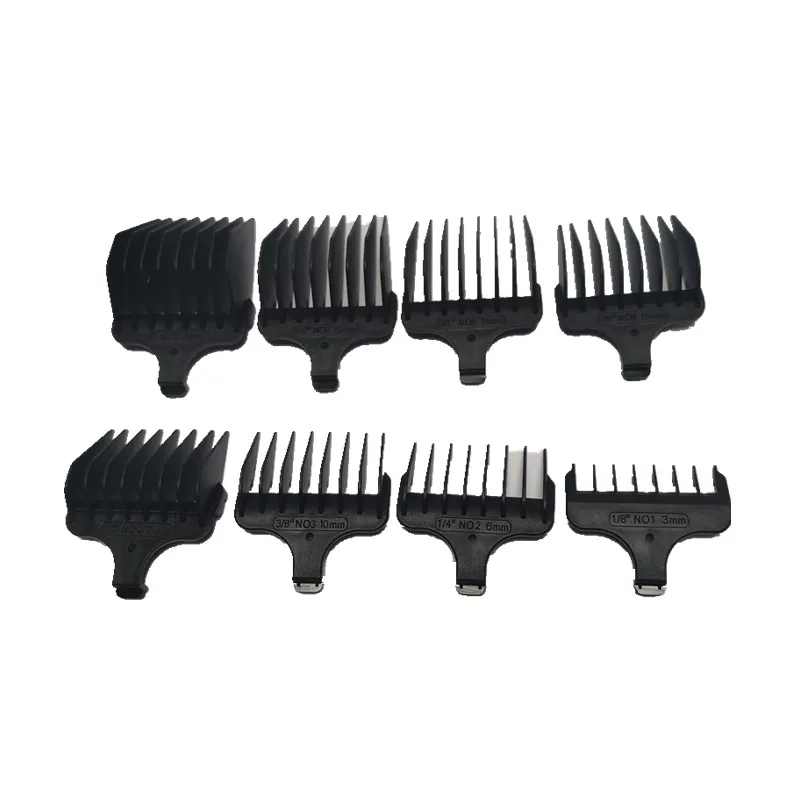 8X Clipper Comb #1- #8,1/8"-1",3-25mm Replace For Wahl T-Blade WA59302 WSS3L1541 9994 9898L 5598 9818L 9854 9855 9816-200 5537C 6