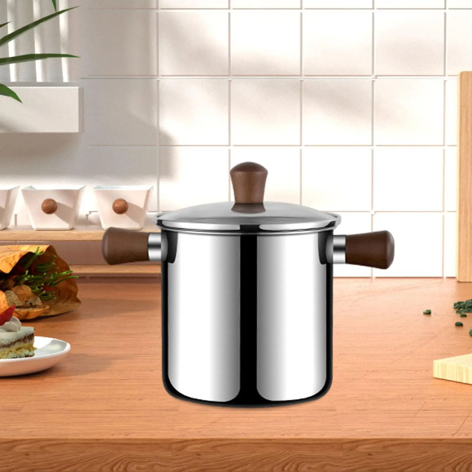 Stainless Steel Small Deep Fryer Pot ,Deep Frying Pot ,Stainless Steel Cookware Mini Deep Fryer,