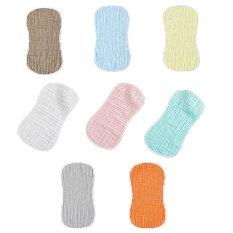 

Baby Burp Cloth Flat Pillow Towel Breathable Sweat Wipe Towel Drooling Bib Soft Rectangle Teething Towel High Absorbent Q81A