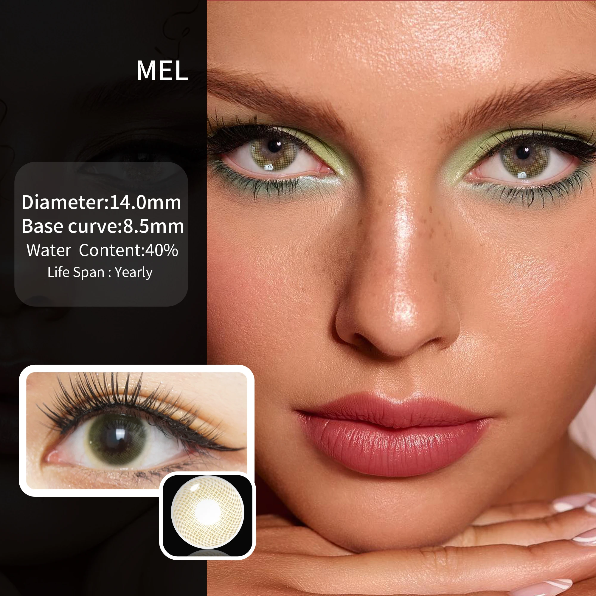 Contact Lenses 2Pcs for Eyes Color Yearly for Makeup Gray Contact Blue Brown Change Pupil Color Beauty Pupils ping