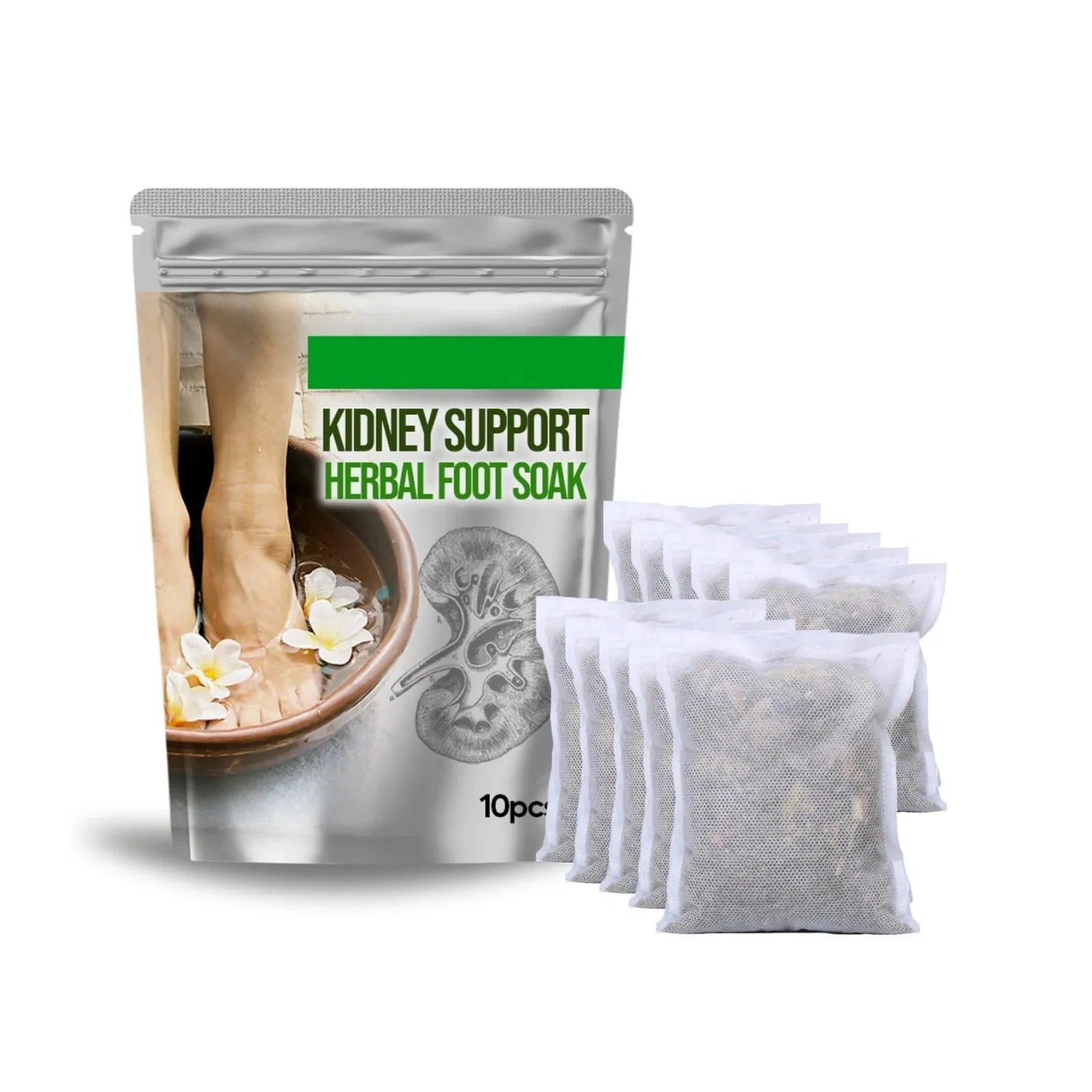 Detox Foot Soak Herbal Lymphatic Health Promote Blood Circulation Improve Sleep Stress Remove Moisture Kidney Support Foot Bath