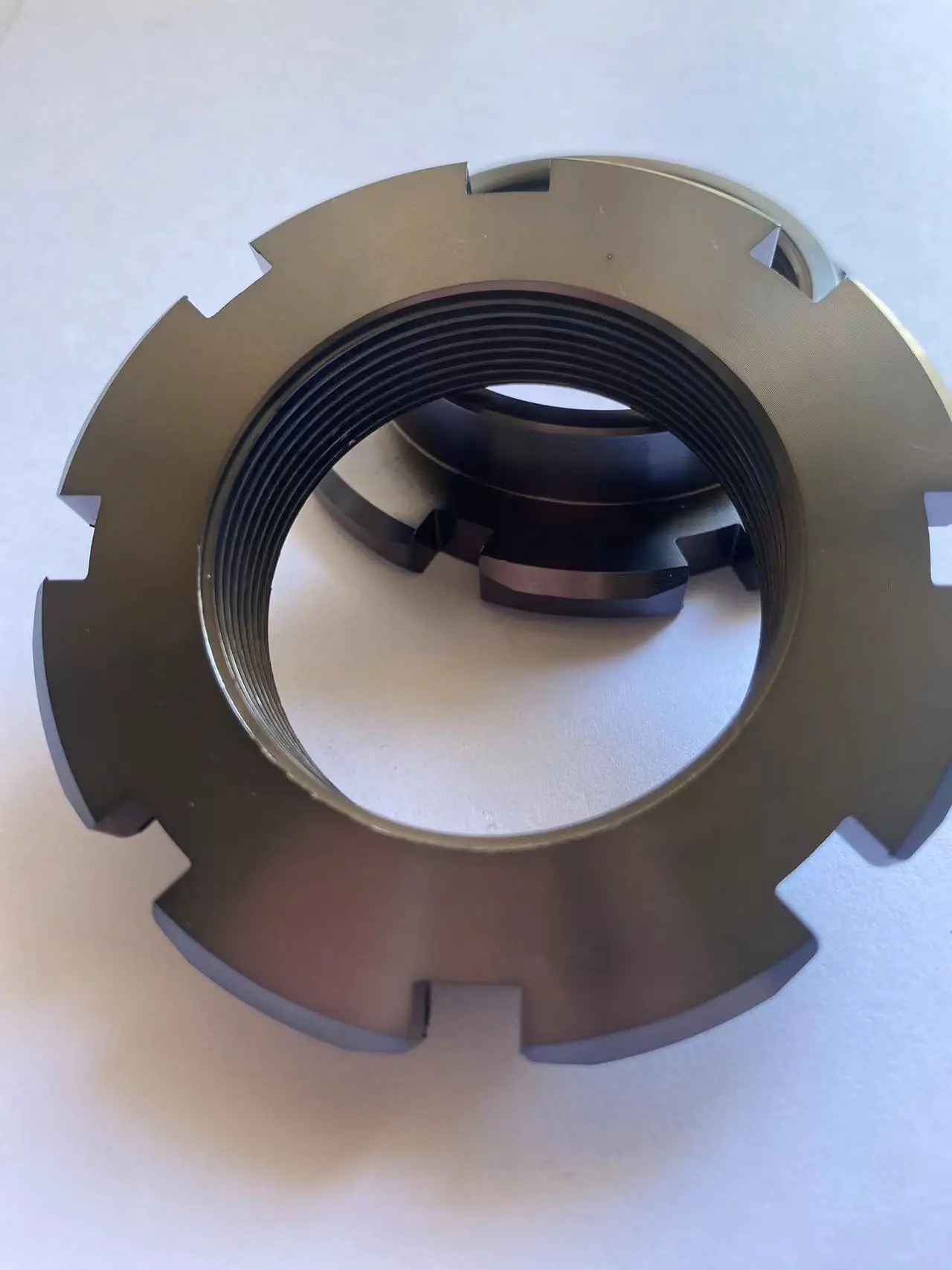 알루미늄 코일오버 스프링 시트 너트 1개, 크기 Tr52x2mm 참고 Tr 치아, 일부 HR 코일오버 예비 부품용
