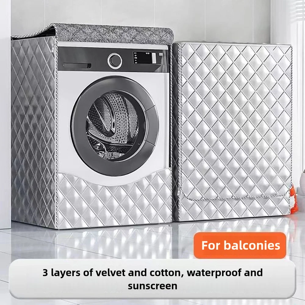 Velvet Thickening Washing Machine and Dryer Cover