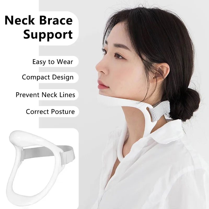 Cervical Brace Cervical Traction Device Pain Relief Neck Relieve Spine Pressure Neck Support Correct The Forward Head Posture lumbar disc herniation treatment device massage to correct lumbar pain support household curvature