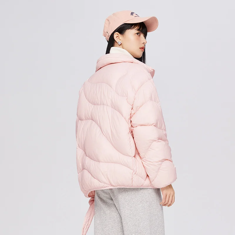 Down Jacket Women Three-Proof Loose Bag Sweet Girl Light And Warm Winter Stand Collar