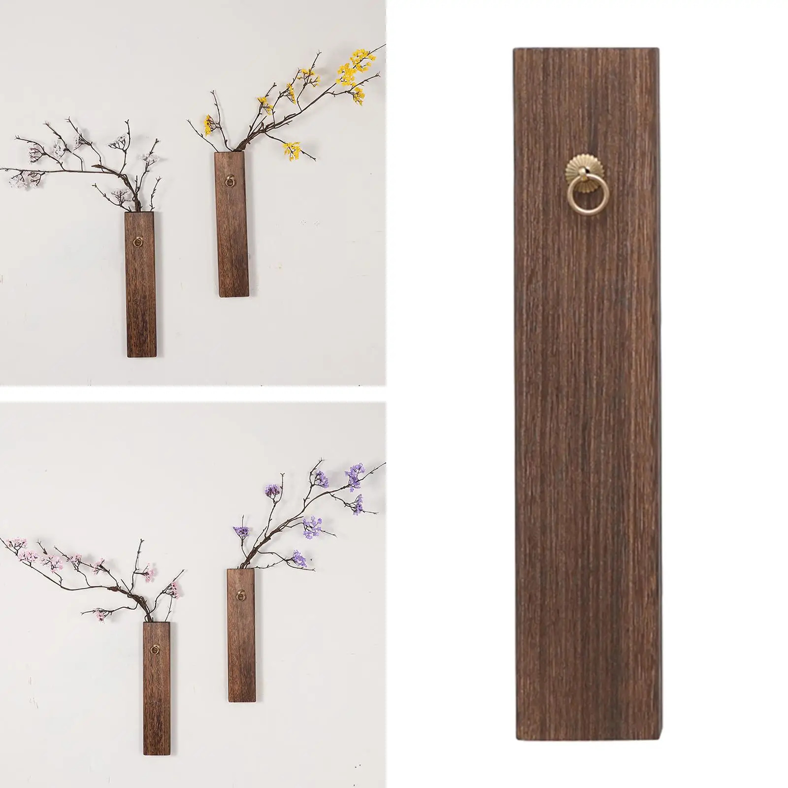 Wall Vase Plants Holder Wall Mounted Flower Tube for Wedding Garden Tea Room