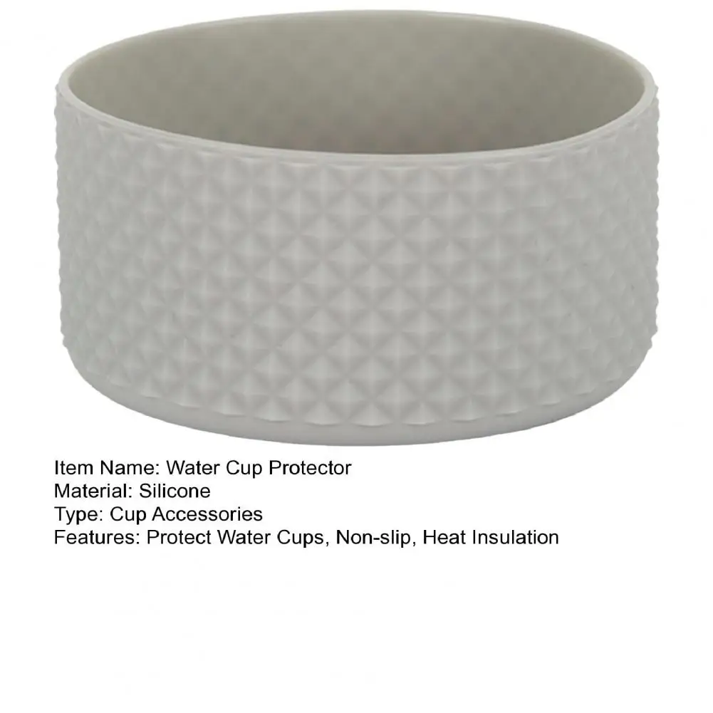 Cup Sleeve for Water Glass Water Cup Protector Silicone Rhombus