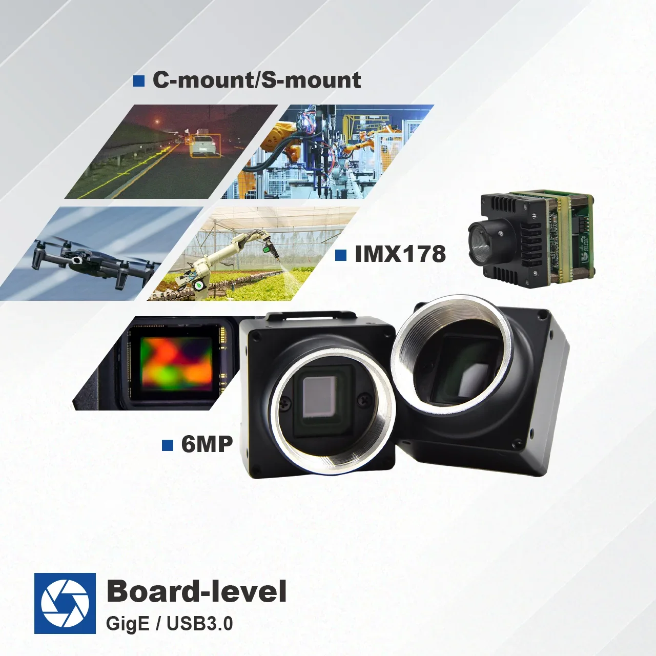 

Низкая цена, 60 кадров в секунду, IMX178 CMOS цветное Крепление C, USB-камера уровня для камеры дрона, модуль промышленной проверки