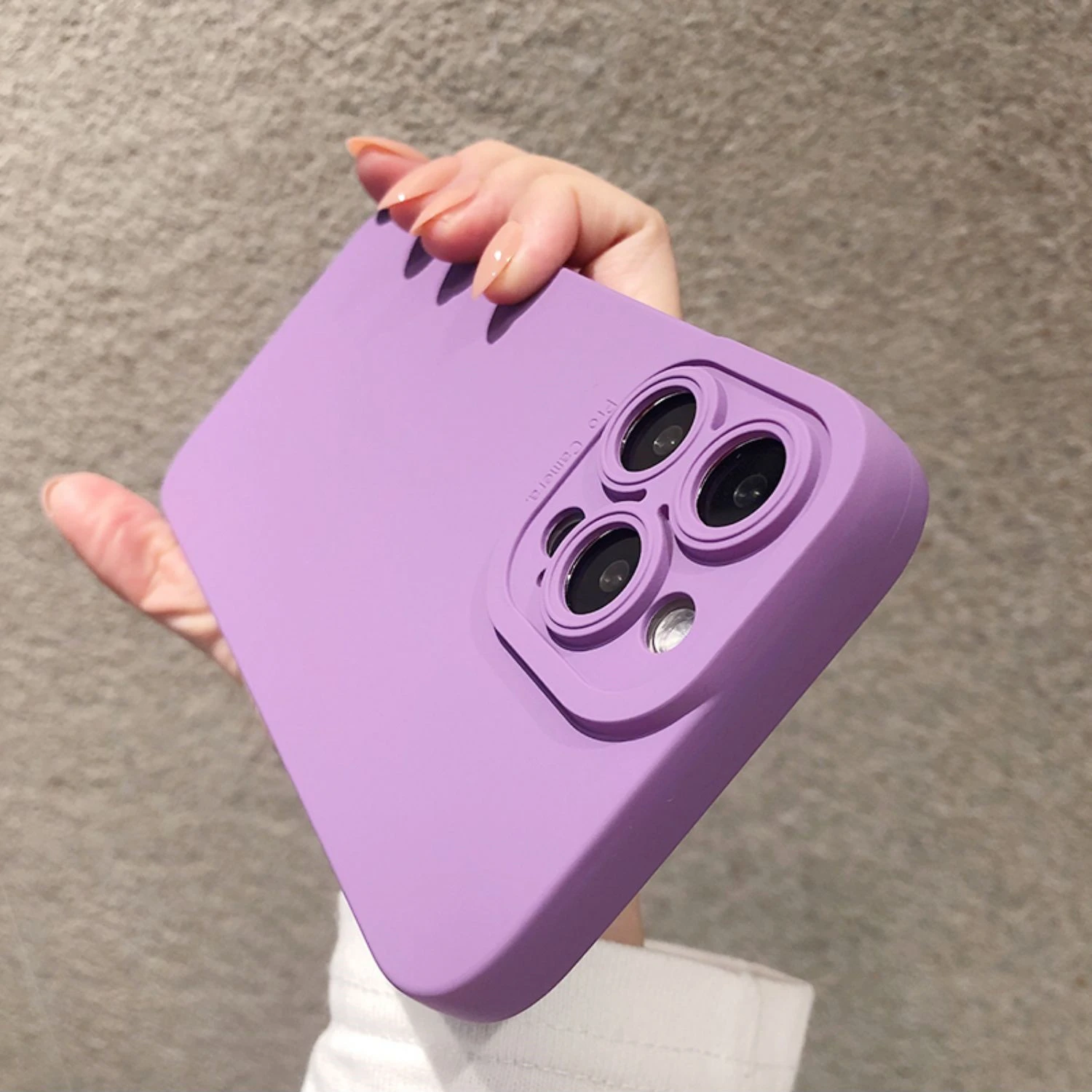 Deluxe Soft Liquid Silicone Purple Phone Case - Shockproof Cover