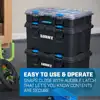 NEW Stack System Mobile Toolbox for Storage and Organization 3 Piece Resin Plastic Modular Toolbox System 4