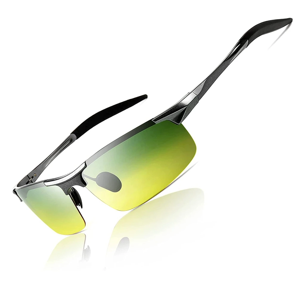 

Men's Polarized Sunglasses for Driving Fishing Golf Metal Frame