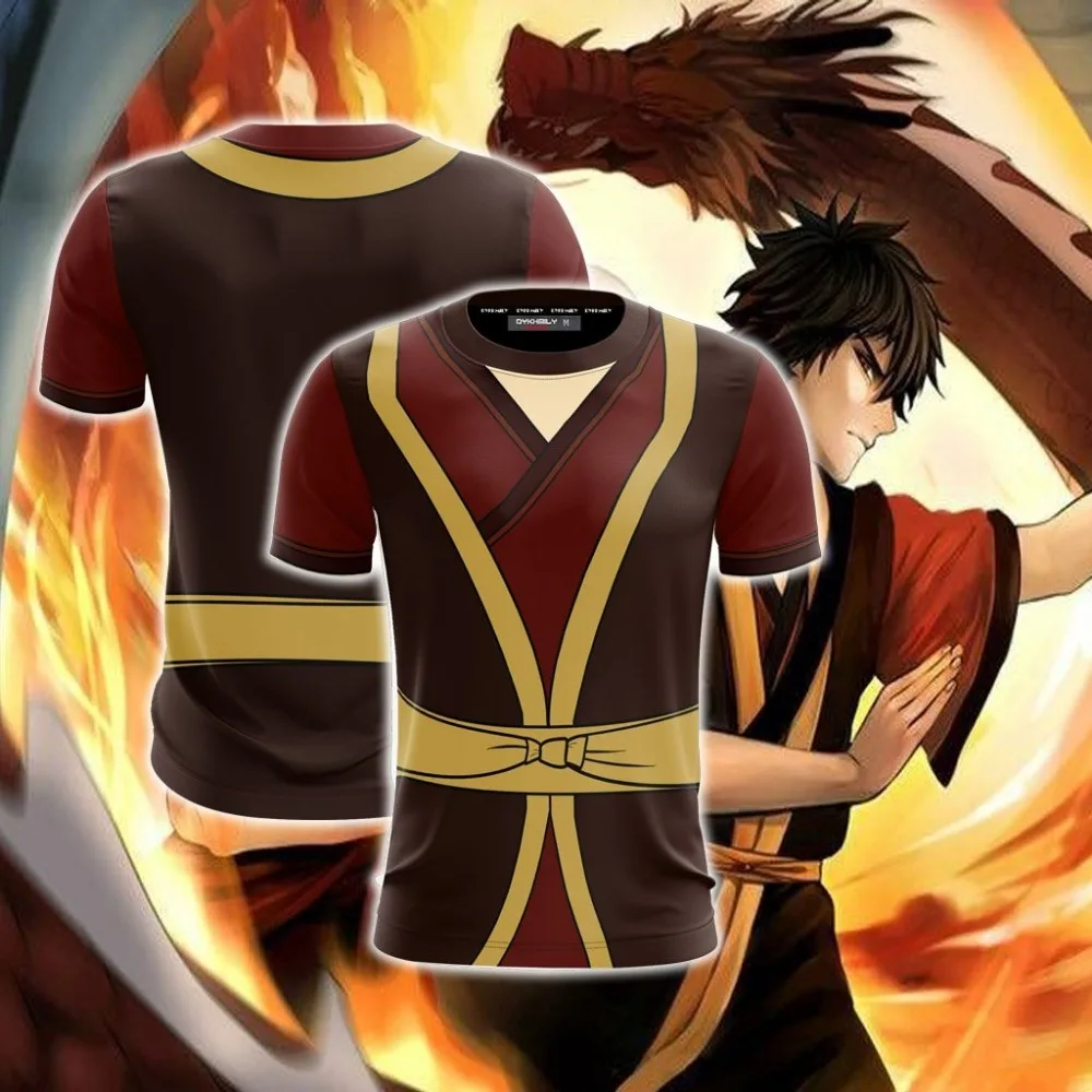 Avatar The Last Airbender Zuko Cosplay Unisex 3D T-shirt