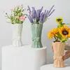 Northern Europe Highend Ceramic Flower Arrangement Device Creative Bow Vase Living Room Bedroom Dining Table Home Decoration 1Pc 4