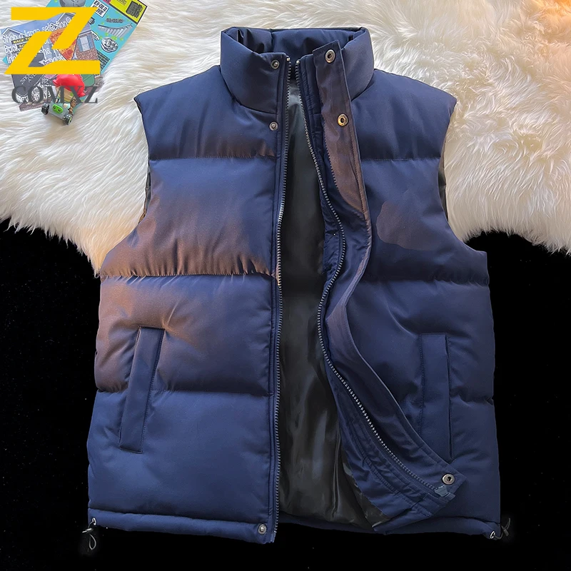 EiAO Vest Couple's Plus Size Puffer Windproof Waterproof Thermal Quilted Sleeveless Jacket for Hiking Camping Fishing WinterCoat