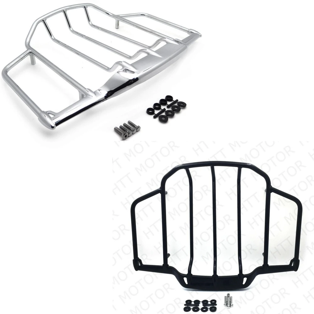 

Luggage Rack Trail For Harley Davidson Air Wing Tour Pak Trunk Pack 1993-2013 Chrome/Black Aftermarket Motorcycle Part