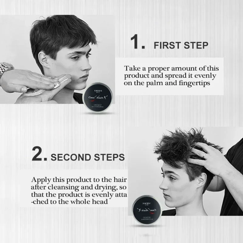 Hair Clay Strong Hold Matte Hair Styling Wax Men Hair Styling Mud Non Greasy Styling Daily Clay High Strong Creme Para Cabelos 5