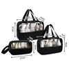 Portable Cosmetic Pouch Women Translucent Makeup Bag Large-Capacity Bath Wash Bags Multifunction Travel Waterproof Storage Case 6