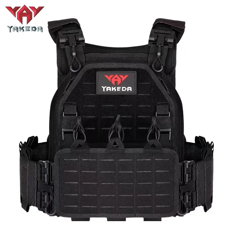YAKEDA Tactical Vest Outdoor Hunting Plate Carrier Protective Adjustable Airsoft Combat Equipment tactical harness