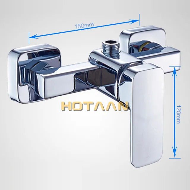 . Chrome ขัดเงาเสร็จสิ้นใหม่ติดผนังก๊อกน้ําห้องน้ําอ่างอาบน้ํามือถือ TAP ก๊อกน้ํา YT-5336 6