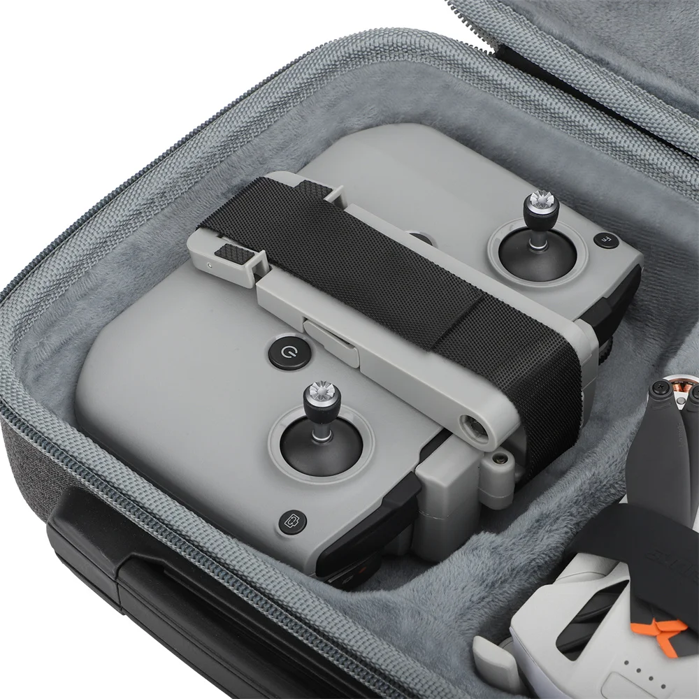 Gray Nylon Bag For DJI Mini 4 Pro RC-2 Remote Controller RC-N2 Storage Carrying Case Handle Cover Box For DJI Mini 4 Pro