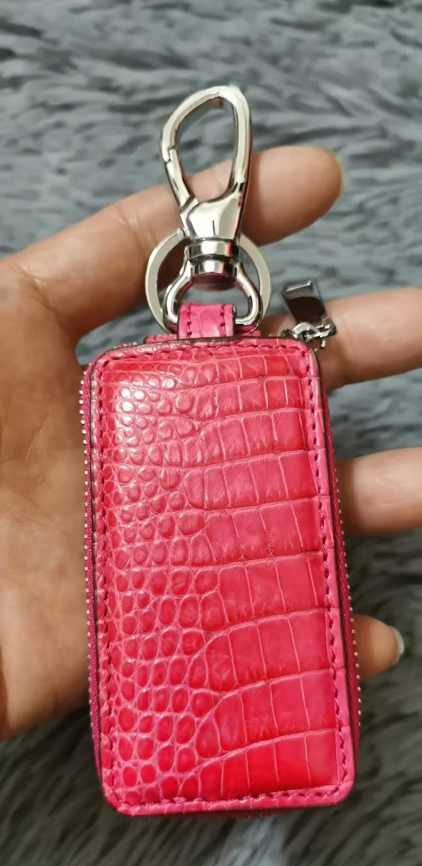 New Desinger Crocodile leather Women Car Key Bag Business Genuine Leather Key Holder Fashion Lady Car Bag 45