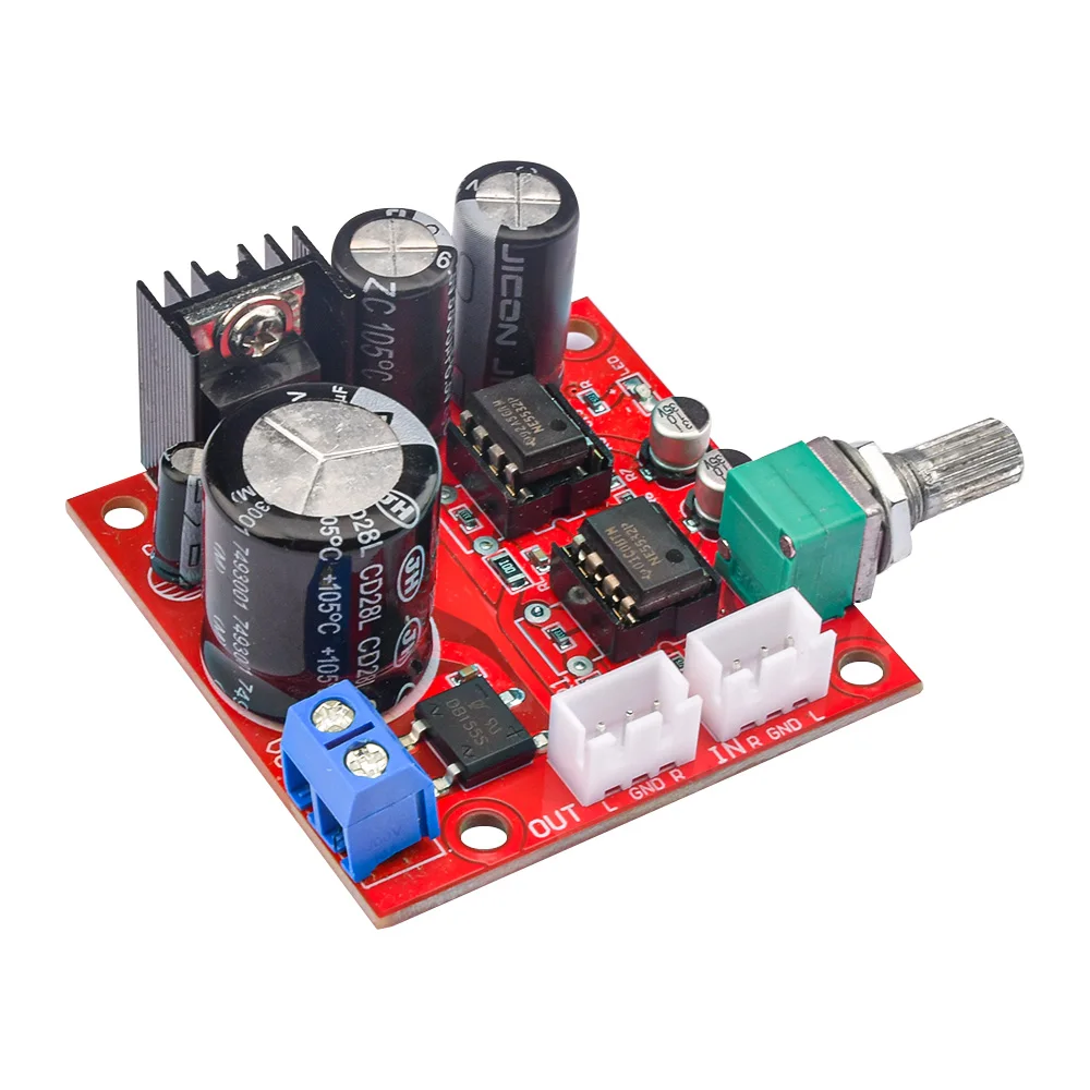 Dual Ne5532 Preamplifier Board Amplifier Module Single Power Supply Dual Op Amp Power Amplifier