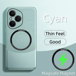 Enhanced Dopamine Stitched Color PU Leather Magnetic Phone Case - HONOR 400 Pro (Cyan MagSafe)