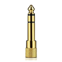 Gold - Plated 6.35mm Male to 3.5mm Female Audio Adapter (1PCs)