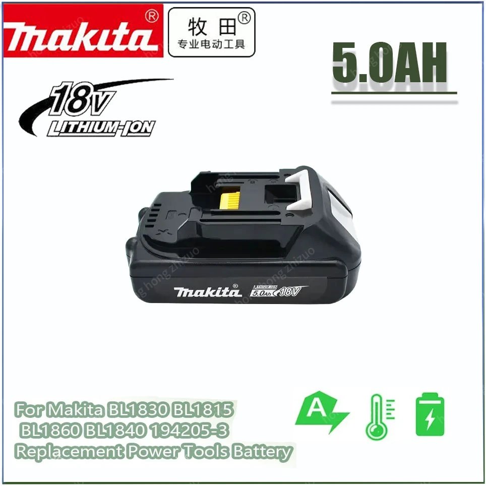 

Перезаряжаемый литий-ионный аккумулятор Makita 18 в 194205 Ач для Makita BL1830 BL1815 BL1860 BL1840-3, Сменный аккумулятор для электроинструментов