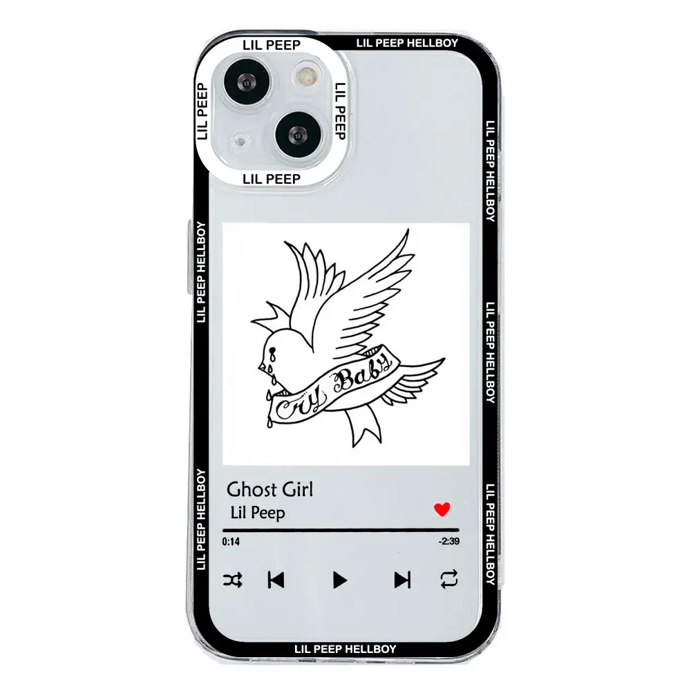 Lil Peep Hellboy Love Transparent Soft Phone Case Cover