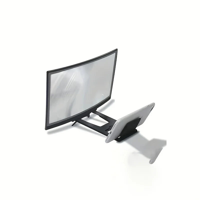 Gebogener Bildschirm Handy Bildschirm Verstärker Desktop Lazy Stand HD Video Lupe