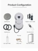 PuRuiKai robot electric automatic window cleaning Robotic vacuum cleaner, with remote control, two-way automatic spray 6