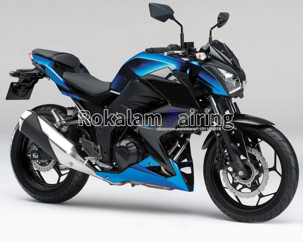 

Обтекатель для мотоцикла Kawasaki Z250 Z300 2015 2016 Z 250 Z 300 15 16 синий черный Вторичный рынок (литьё под давлением)