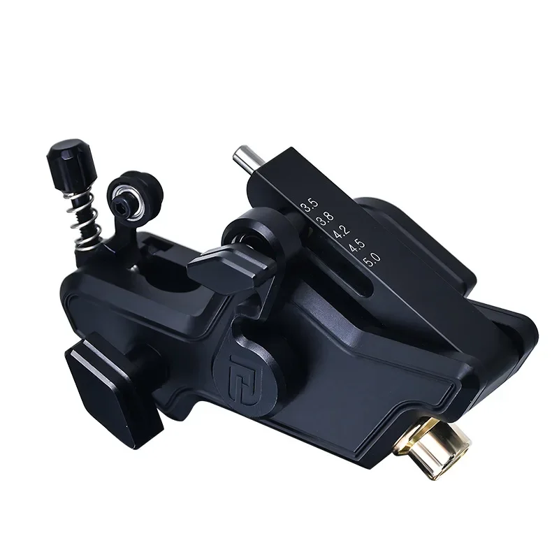 タトゥーマシン、ローターモーター付き 金属製 プロのタトゥーモーターマシン,調整可能なストローク,サイレント切断