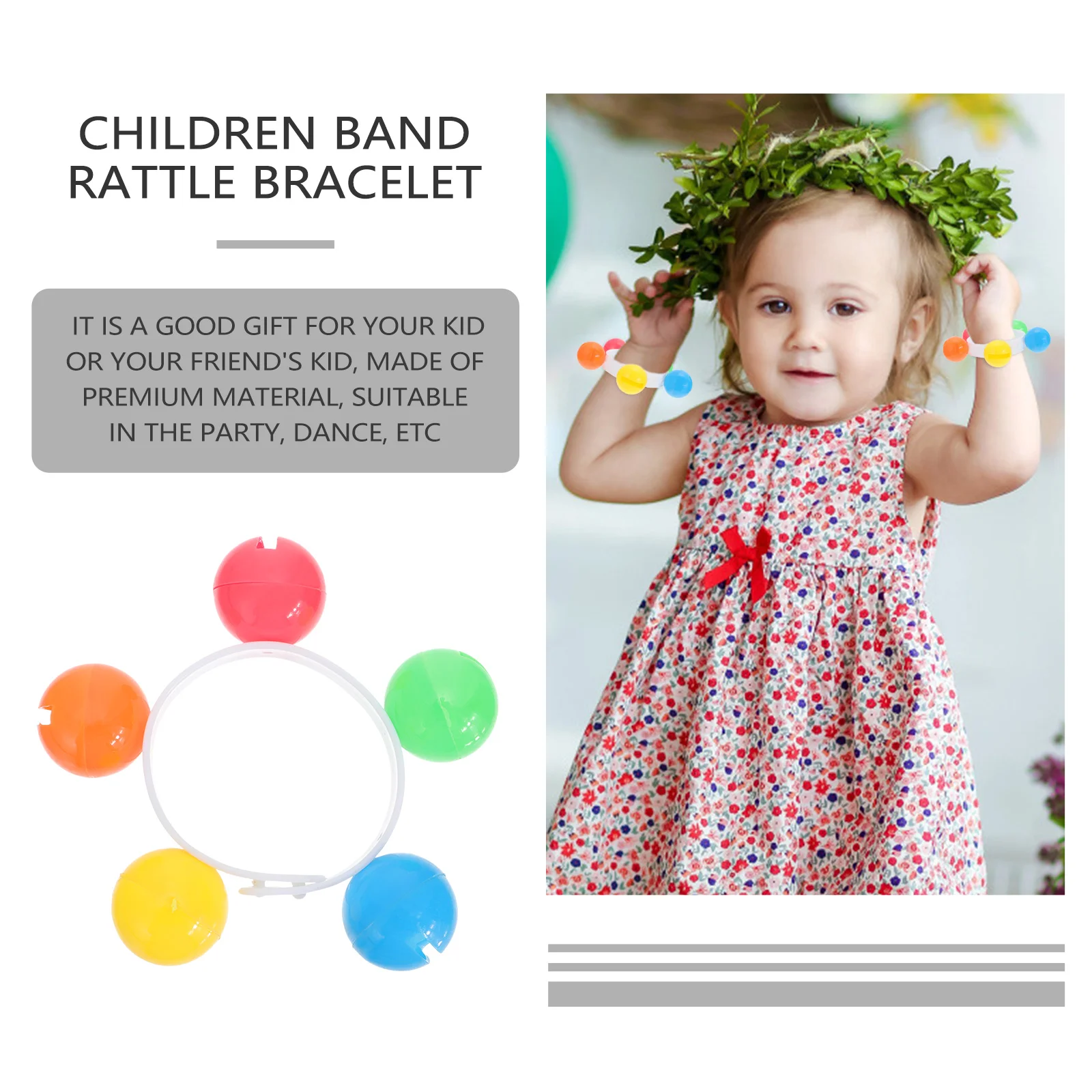 12 Pcs Wrist Band Bells Children Bracelet Baby Dance Straps Kids Jingle Wristband Music