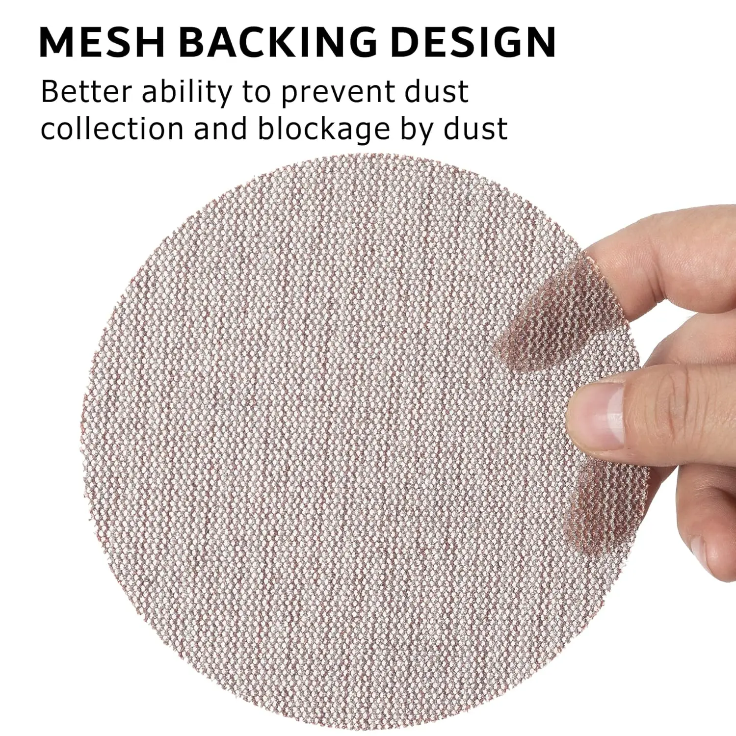 Mesh sanding discs 10Pcs 4/5/6/7inch Hook&Loop Abrasive Dust Free Disc Anti-Blocking Sharp Grinding Sandpaper for Wood Furniture