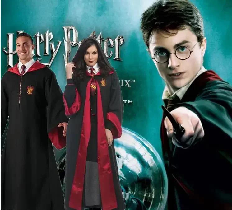 Nuovo Mantello Di Halloween Sciarpa Slitherin Ravenclaw Hufflepuff Robe Cosplay Porter Hermione Malfoy Costume Magico Per Adulti Per Bambini